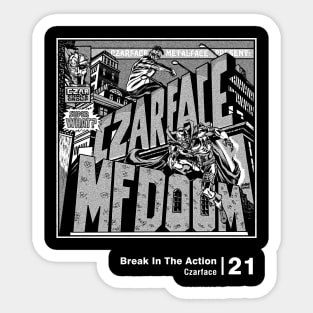 In The Action // Vintage Fan Art Tribute Sticker